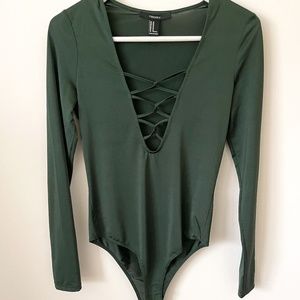 Forever 21 Green Bodysuit